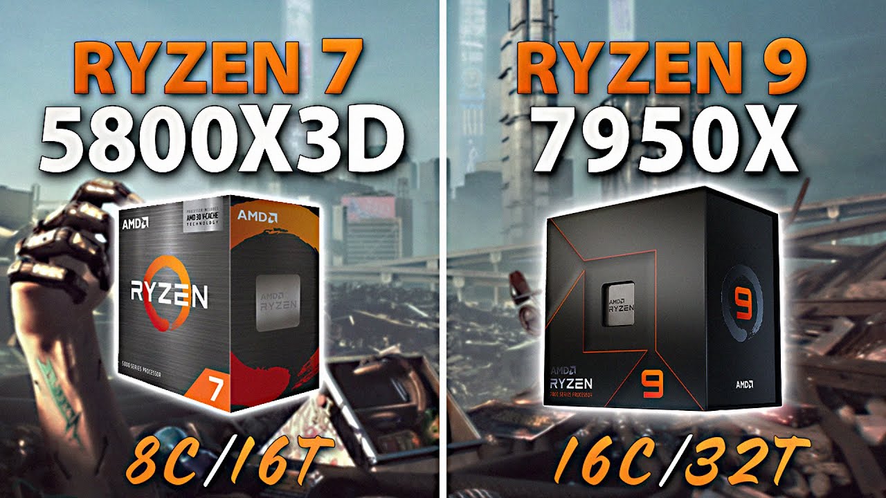 AMD Ryzen 7 X3D vs Ryzen 9 X // Test in 9 Games