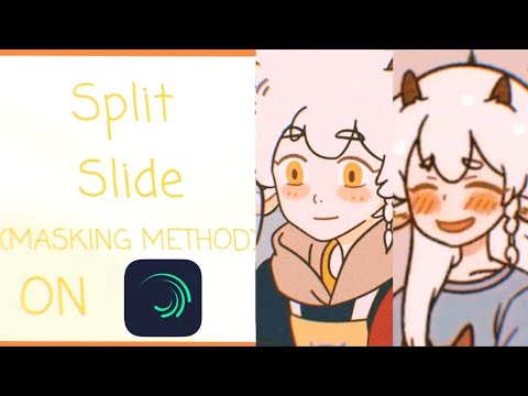 Delayed Split Slide (MASKING METHOD) On Alight Motion / Alight Motion Tutorial