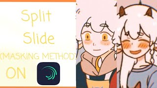 Delayed Split Slide (MASKING METHOD) On Alight Motion / Alight Motion Tutorial
