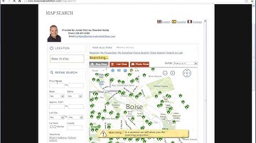 How to use the Boise MLS Map Search