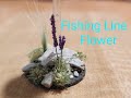 How to make miniature lupine flowers for bases from fishing line