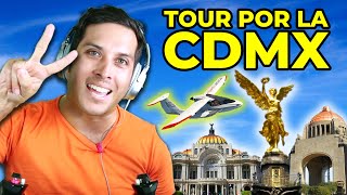 Volando sobre CDMX con FLIGHT SIMULATOR! ✈️ (IMPRESIONANTE!) | ✈️ CapiTienda