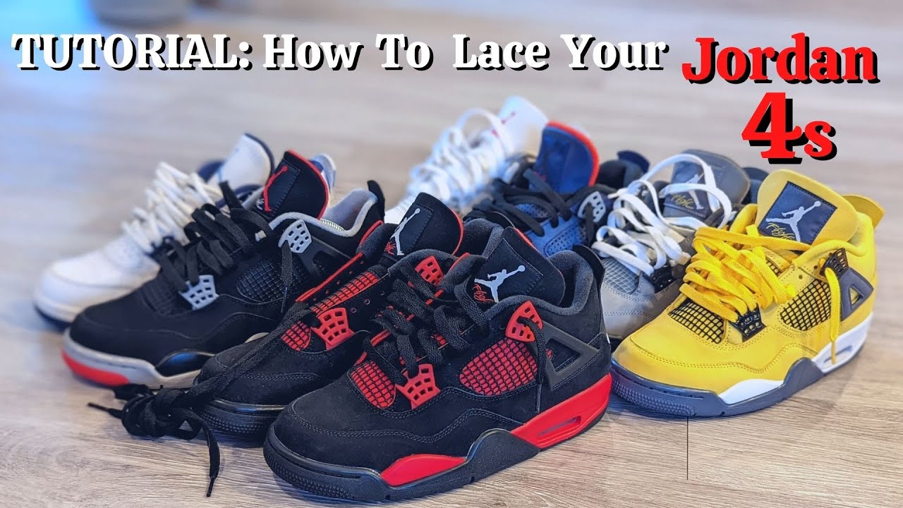 how to tie jordan 4 retro