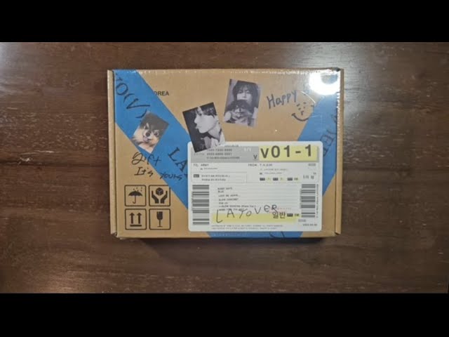 Unboxing: 'LAYOVER' album by V 💿 #V_Layover 