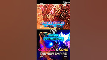 Evolved Godzilla (Prime)|(GXK) VS Shimo (Prime)|(GXK) #edit #godzillaxkongthenewempire