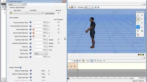 Visualizer Tutorial - NIOSH Lift Analysis