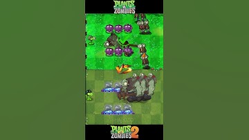 Pvz 1 Vs Pvz 2 - Mega Gatling Pea & Gloom Vine Plants Team Vs Zomboni Zombie Team #shorts #pvz