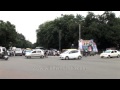 Traffic moving along a busy road at Bengaluru - YouTube