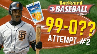 INVESTIGATE THIS TEAM (99-0 Challenge) | Backyard Baseball 2003 Gameplay