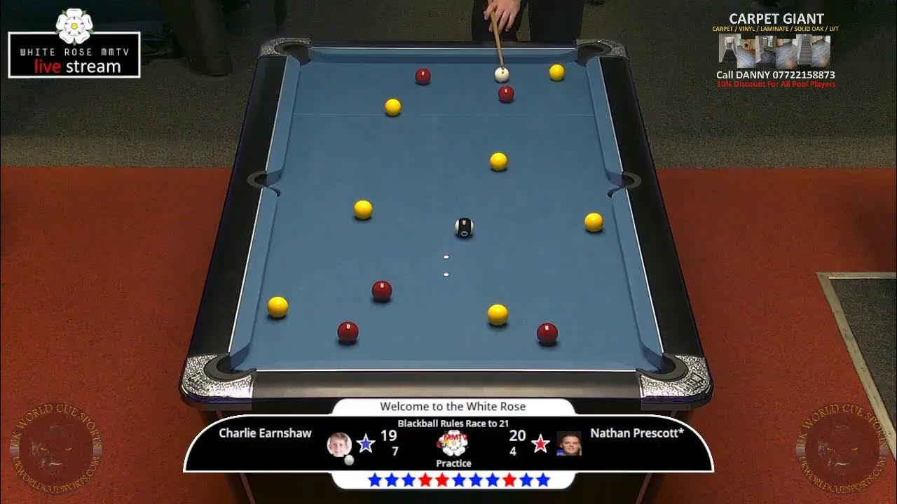 Charlie Earnshaw v Nathan Prescott Blackball Rules Race to 21 YouTube
