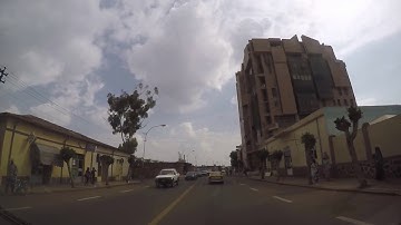 Beautiful City Drive in Asmara, Eritrea 2017