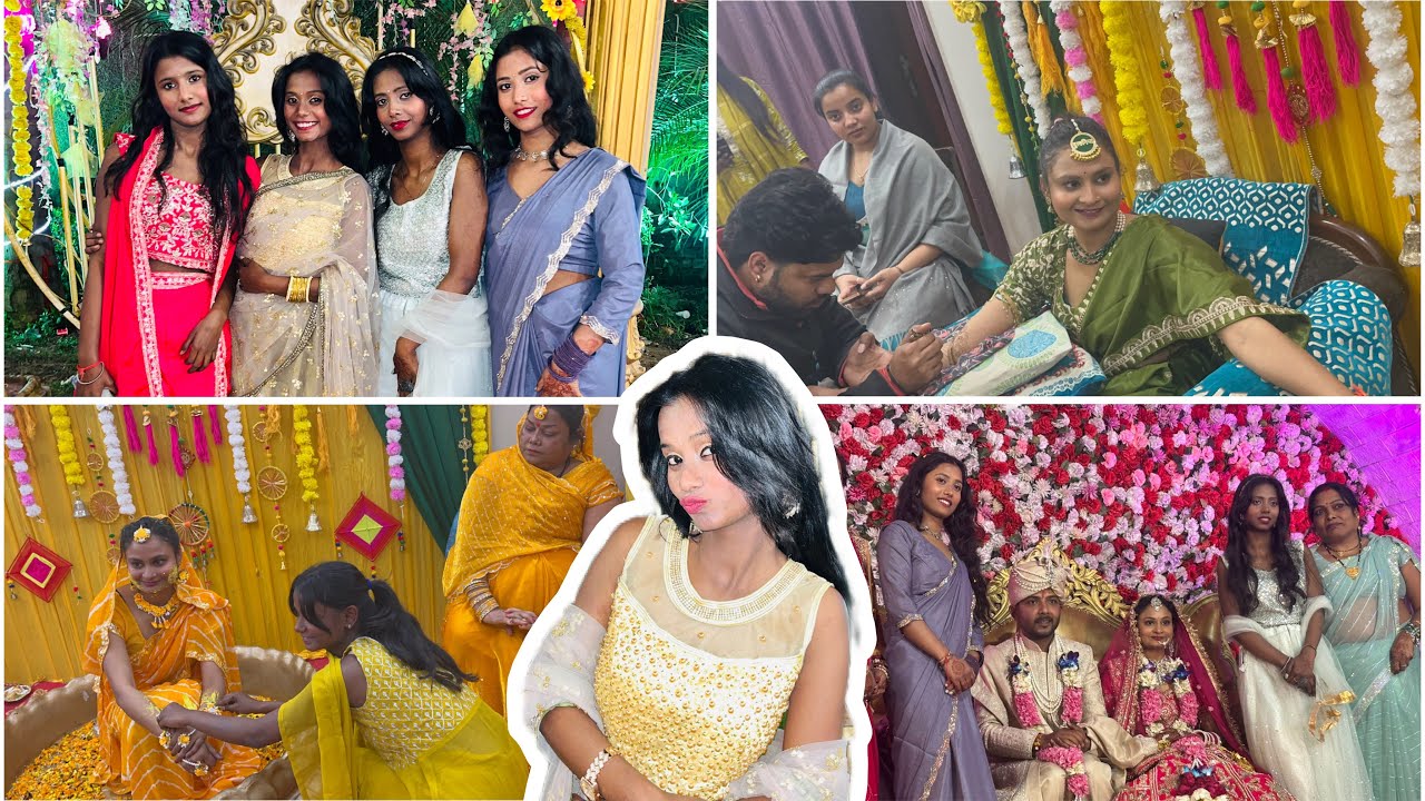  Didi Wedding vlog #haldiceremony #mehendi 