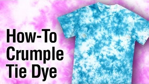 Tulip Tie-Dye Crumple Technique How To
