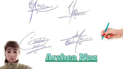 Arshea Naz name sign#name signature with arooj