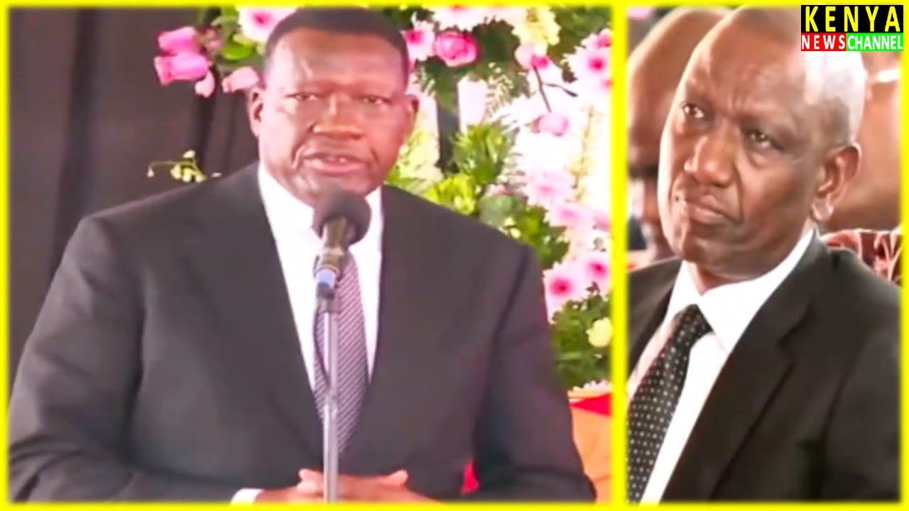 Sad CS Chirchir Emotional Speech in front of Ruto as he remembers John Koech during Funeral