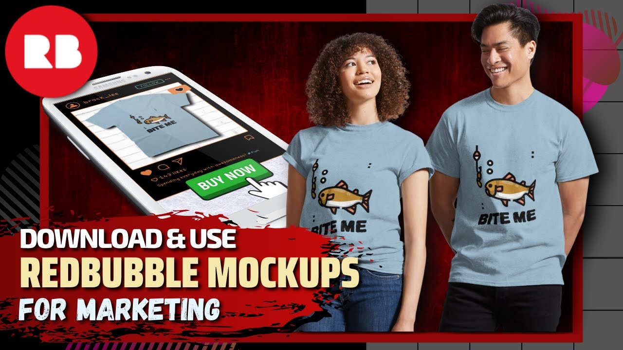 Download How To Download Redbubble Mockups For Marketing Youtube