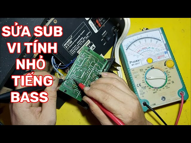 sửa loa sub vi tính bị nhỏ tiếng bass SoundMax-A2100 #ngôphươngkdx