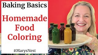 How to Make Natural Food Coloring - Homemade Food Coloring - Baking Basics