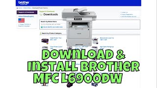 How To Download & Setup Brother MFC L6900DW Printer Driver in Windows || Driver Installation