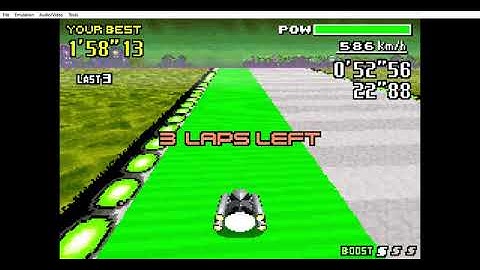 F-Zero Maximum Velocity: Silver Thunder on Twist Circuit