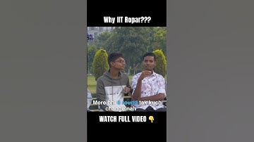 ❌Unfiltered 💀 Brutally honest freshers of IIT Ropar #iit #iitjee #jee #iitmotivation #studentlife
