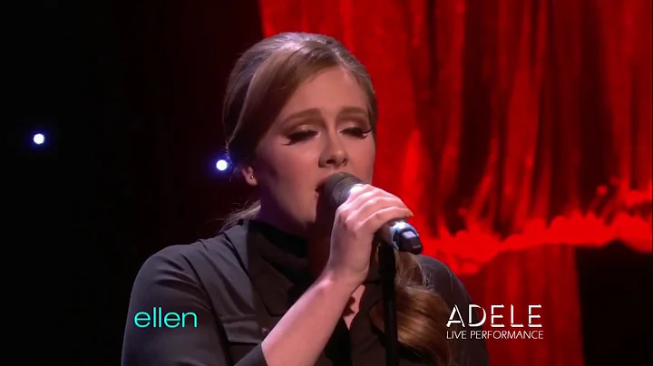 Adele - Someone Like You (Live at The Ellen Show)