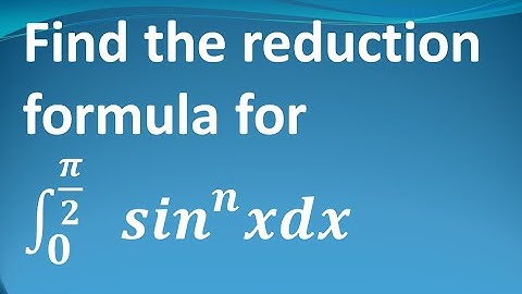 MA25C01-Applied Calculus|MA3151-Matrices and Calculus|Reduction formula|Reduction formula for sin^nx