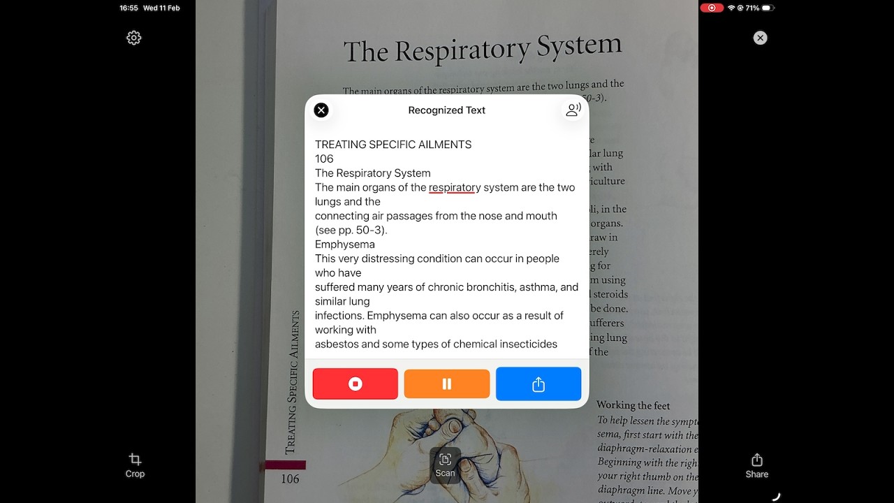 Sensory Reader app for iOS