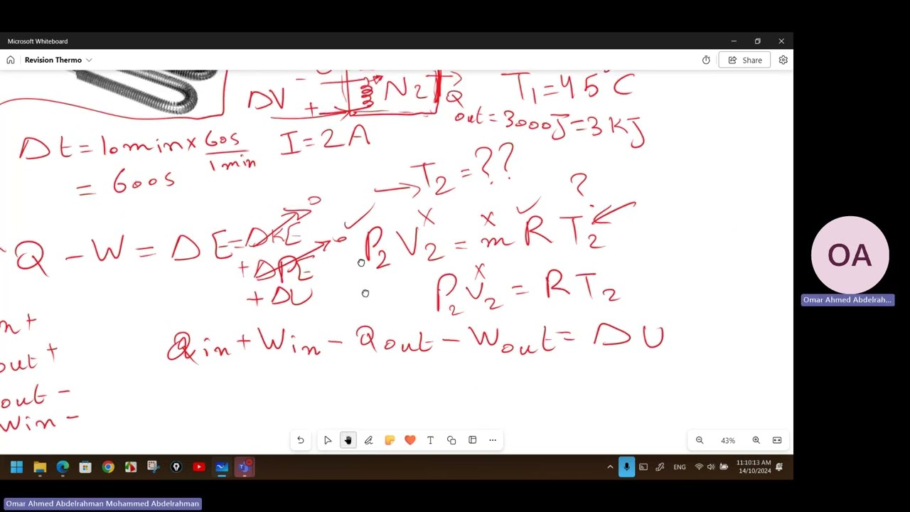 Revision for the Midterm Exam of Engineering Thermodynamics