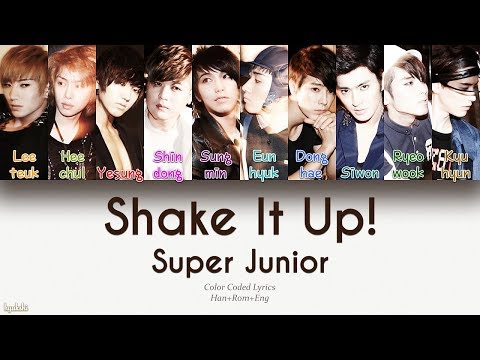 Super <strong>Junior</strong> (슈퍼주니어) – Shake It Up! (Color Coded <strong>Lyrics</strong>) [Han/Rom/Eng]