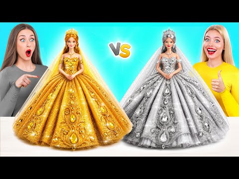 Gold vs Silver Barbie Doll Makeover by Multi DO Girls