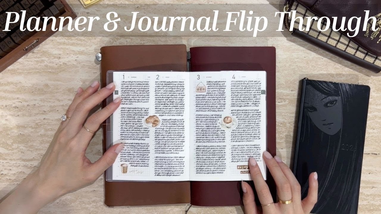 Planner & Journal Flip Through (January) | Hobonichi Weeks, Traveler's Notebook, Take A Note