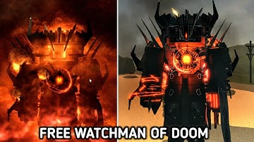How To Get NEW FREE WATCHMAN OF DOOM Morph In Toilet World Roleplay 2 - New DOOM CODE Update