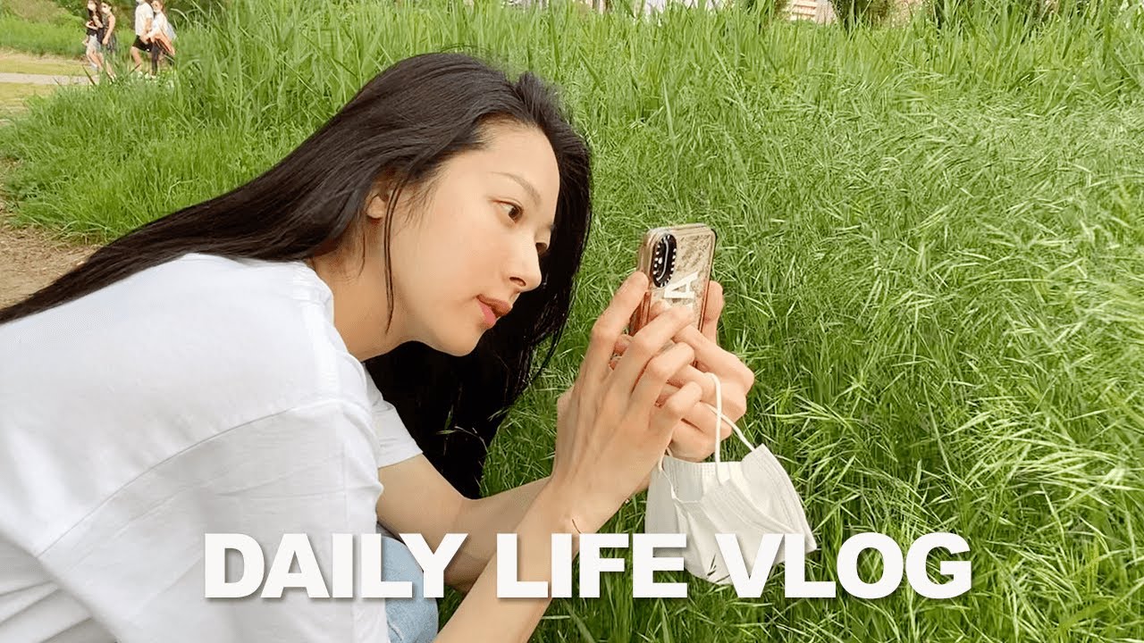 vlog l 비빔국수만들고 루프탑카페 가고 장미구경 하고 주말에 한강공원 나들이 가는 vlog/daily look/simple recipe