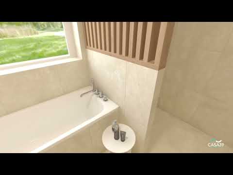 Керамограніт травертин бежевий 120х60 Mirage Elysian Travertini Misty EY11, видео 2