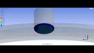 ANSYS WB Transient Structural FEA - Simulation of a pin on disk dry sliding with friction (trial)