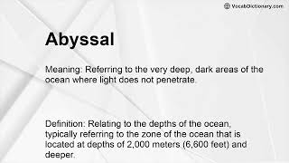 Abyssal Meaning