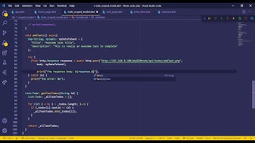 14. Flutter + PHP: Todo App  - HTTP post request using the scoped model.