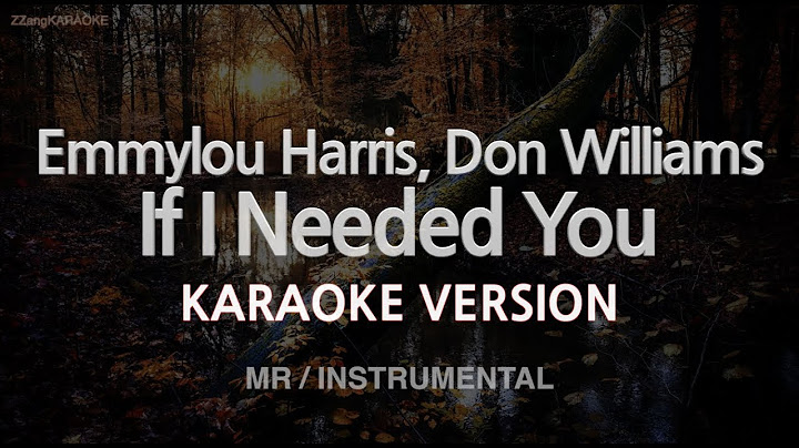 If I Needed You Instrumental version - Instrumental performance video thumbnail