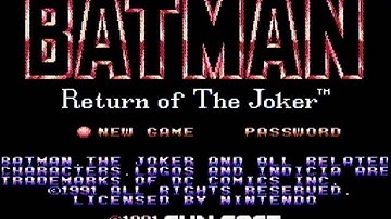 Batman: Return of the Joker (NES) - Intro Screen - PAL
