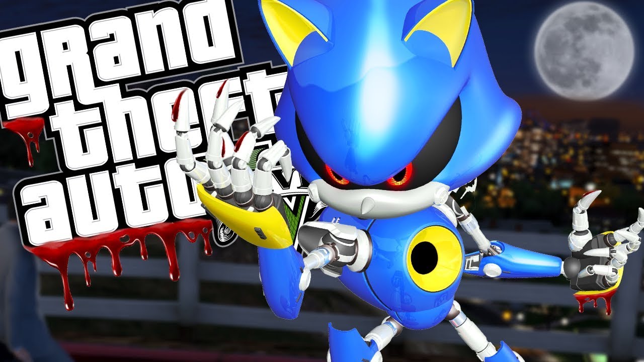 Evil Metal Sonic Mod Gta 5 Pc Mods Gameplay Youtube - the king crane roblox sonic