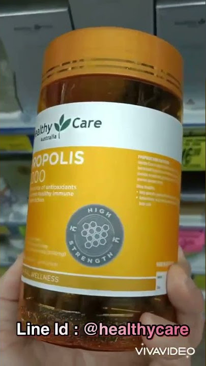 Healthy Care Propolis 2000mg 200 Capsules เฮลตี้แคร์ โปรโปลิส 2000 มิลลิกรัม 200 เม็ด