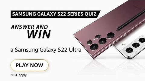 Amazon Samsung Galaxy S22 Series Quiz Answers Today | 18 February 2022 | Daily QuizTime