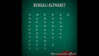 Bengali Alphabet