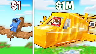 Avión de 1$ vs Avión de 1.000.000$ en Minecraft!