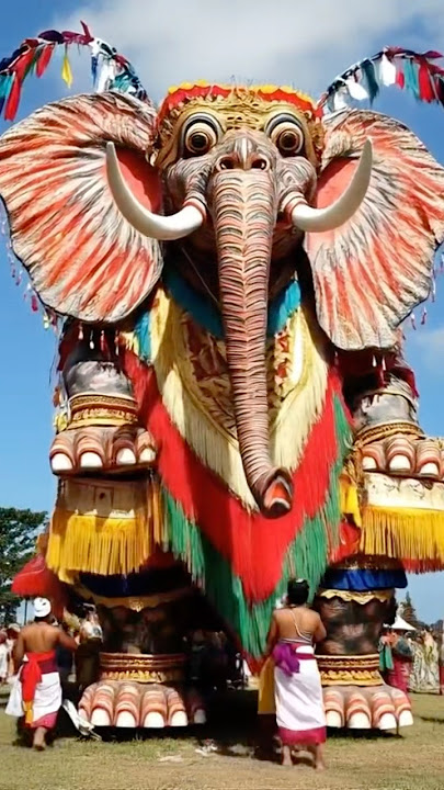 Ada ogoh-ogoh gajah besar #shortsvideo