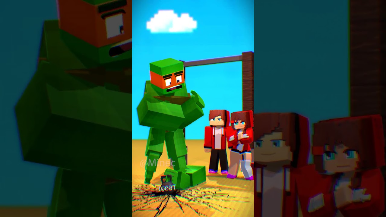 JJ Vs Giga Mikey, Which is Heavier 🤣😅Anatoly Parody Prank - Maizen Minecraft x Hytale #minecraft #jj