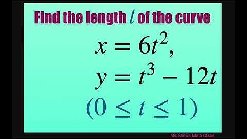Find the length of the curve y = t^3 -12t over [0, 1]