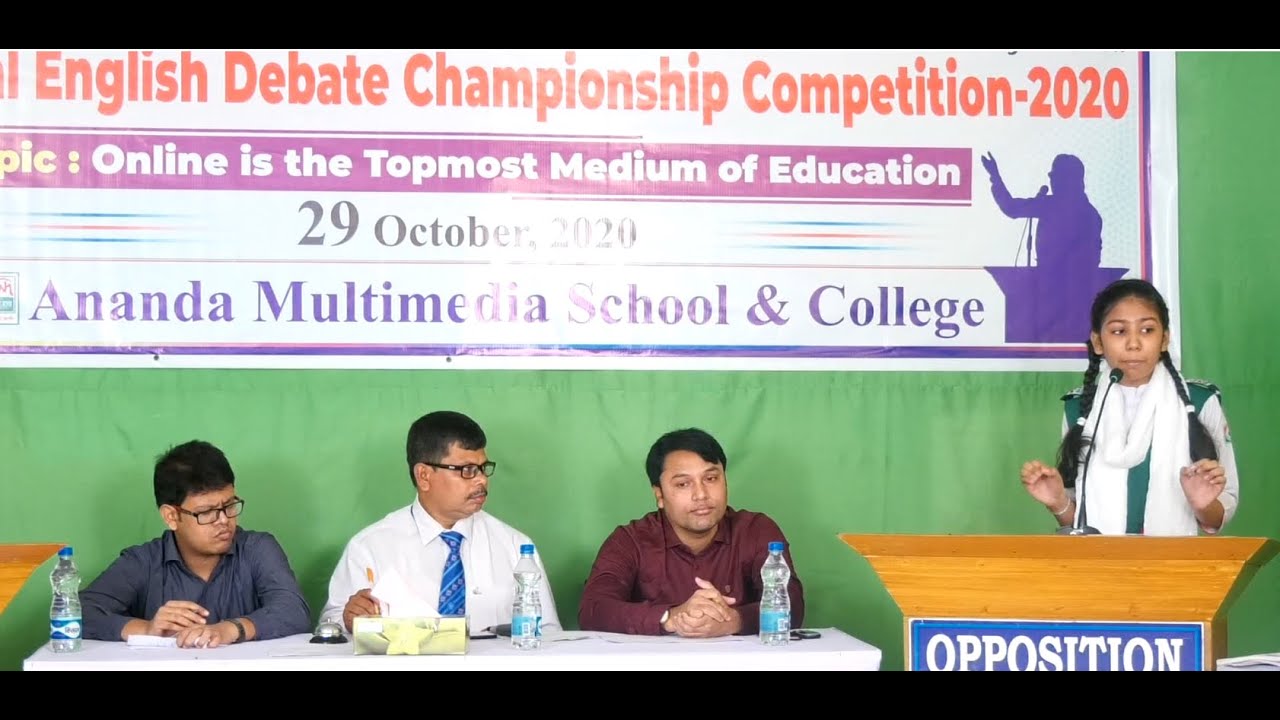8th Annual English Debate Championship Competition2020( The speech of