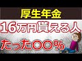 【最新情報】年金月額16万円以上もらえる人はたった〇割!高齢者施設での平均生活費払える!?16万円を受給する人の年収はいくら?